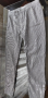 Черно-бял дамски памучен панталон, снимка 2
