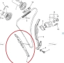 НОВ Оригинален Водач за Ангренажна верига 2010-13 Yamaha YZ250F, снимка 2