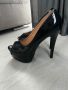 Дамски черни високи обувки на висок ток, 38 номер, снимка 7
