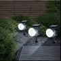 Декорация за градина, Градинска лампа със соларна, прожектор, 33см, снимка 3