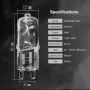 ХАЛОГЕННА КРУШКА  500°C G9 40W ЗА ФУРНА, снимка 2