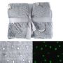 Детско одеяло, светещо в тъмното- 120 х150 см., полиестерен микрофибър. Цветове - сиво или розово, снимка 6