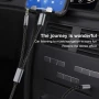 кабел MOSWAG 2 в 1 3,5 мм Aux към 3,5 мм аудио Aux + USB C към AUX, снимка 3