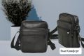 Мъжка чанта естествена кожа с три джоба от Яни Комфорт 
