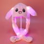 Подвижна шапка зайче с мърдащи се уши и LED светлини / Цвят: Розов, Син / Материал на изработка: мек, снимка 7
