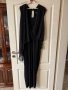 Нов разкошен черен парти официален гащеризон трико с шифон воал  Л /ХЛ размер , снимка 5