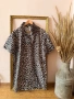 H&M Нова рокля тип риза леопардов принт, снимка 12