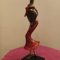 Африканска ваза и две африкански статуетки. , снимка 14 - Вази - 44993581