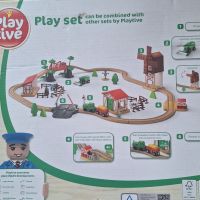 дървена игра железница и ферма, снимка 5 - Образователни игри - 45778635