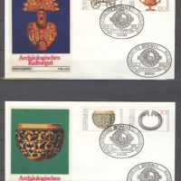 Германия 1976г. - Първодневен плик"Археология"комплектна серия, снимка 1 - Филателия - 45252738