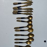 Вилици лъжици нож бронз, снимка 2 - Антикварни и старинни предмети - 45573067