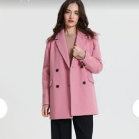 Кокетно палто в розово-елегантна визия , снимка 2 - Палта, манта - 45336772