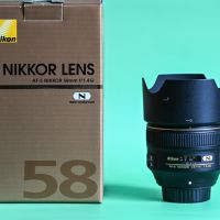 Обектив Nikon AF-S 58mm f/1.4G, снимка 1 - Обективи и филтри - 45437982