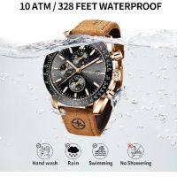 BERSIGAR Кварцов аналогов мъжки ръчен часовник Спортен 30M Водоустойчив Ежедневен военен стилен 

, снимка 4 - Мъжки - 45371759