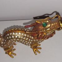 Статуетка Фигура златен дракон , снимка 1 - Статуетки - 45324508