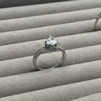Сребърен пръстен с цирконий 02, снимка 1 - Пръстени - 45316954