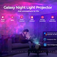 SUPPOU LED WiFi Galaxy проектор интелигентна нощна лампа за деца и възрастни 3D звезден прожектор св, снимка 11 - Детски нощни лампи - 45209982