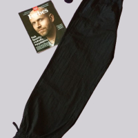 Черни спортни шушлякови панталони от найлон Pieces, S, M, снимка 7 - Панталони - 45040374