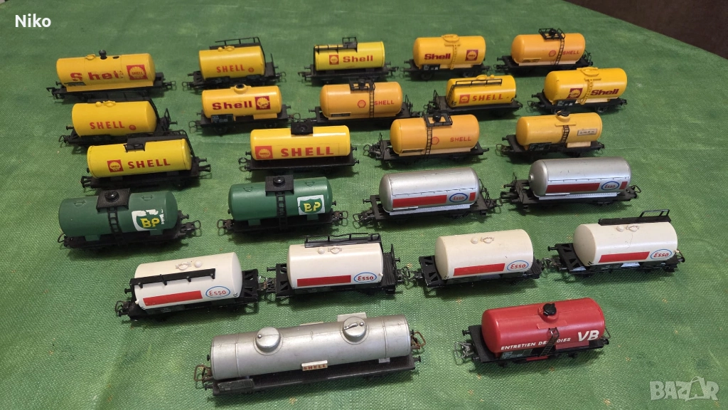 24 х вагон-цистерни. H0 (1:87) Lima, Jouef, Märklin, Fleischmann (най-ниската цена!!) , снимка 1