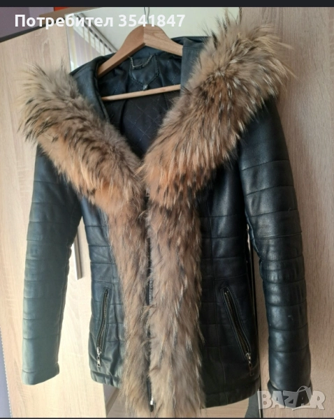 Дамско яке естествена кожа, снимка 1