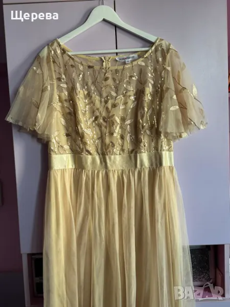 Елегантна рокля- БЕЖОВО, снимка 1