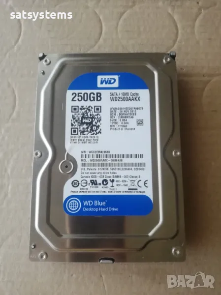 Хард диск Western Digital Caviar Blue WD2500AAKX 250GB SATA 6.0Gb/s, снимка 1