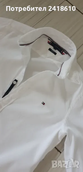 Tommy Hilfiger Stretch Pique Cotton Slim Fit Mens Size S НОВО! ОРИГИНАЛ! Мъжка Риза!, снимка 1