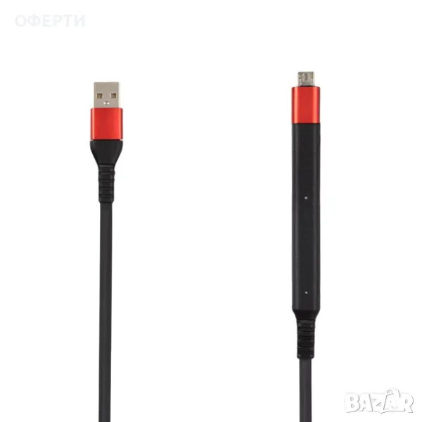 Micro USB кабел Гъвкав 1м арт No207511, снимка 1