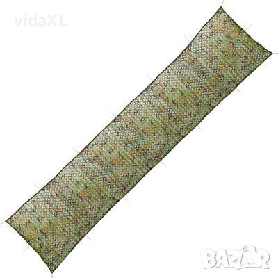 vidaXL Камуфлажна мрежа с чанта за съхранение, 1,5х10 м（SKU:91412, снимка 1