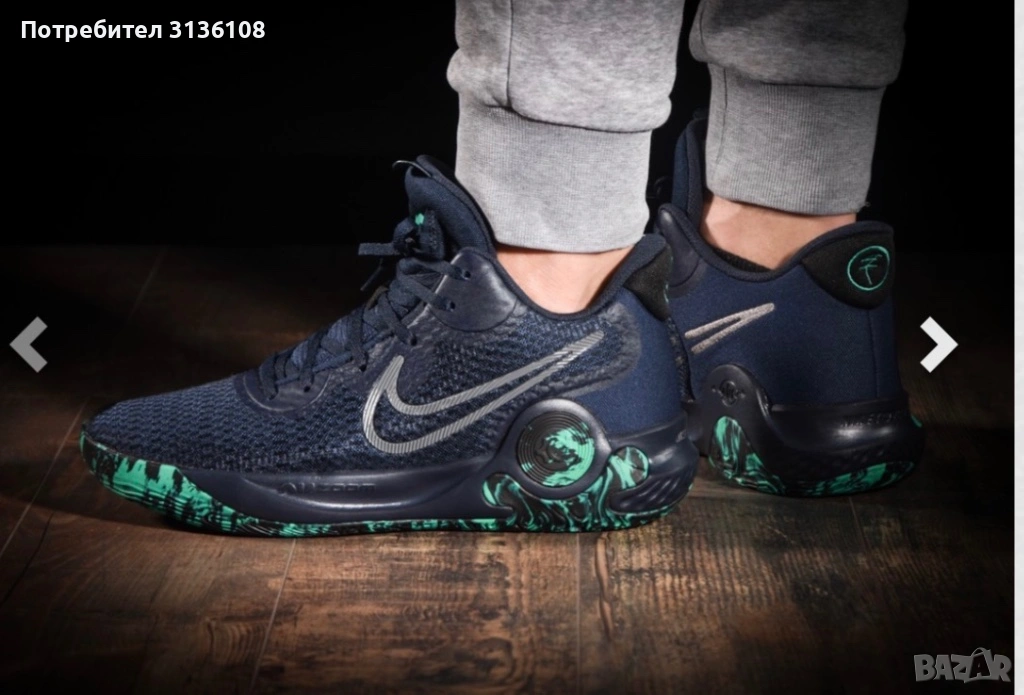 NIKE KD TREY 5 IX OBSIDIAN EMERALD GREEN   OBSIDIAN EMERALD GREEN, снимка 1