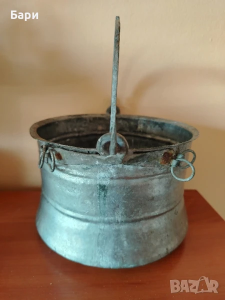 Старо малко котле, бакърче, меден съд,менец,менче 2, снимка 1