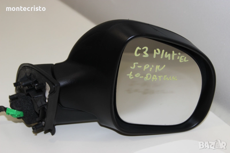 Дясно електрическо огледало Citroen C3 facelift (2008-2010г.) 5 пина / 8151PL / температурен датчик, снимка 1