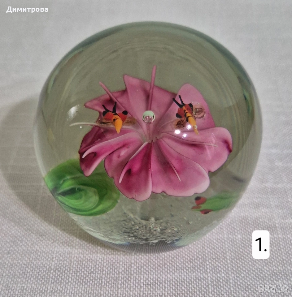 Завладяващи стъклени преспапиета , снимка 1