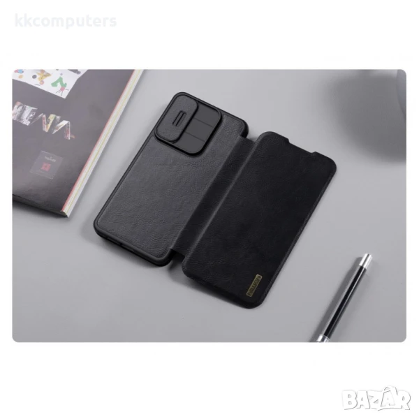 Samsung Galaxy S25 Edge Nillkin Кожен Калъф и Протектор, снимка 1