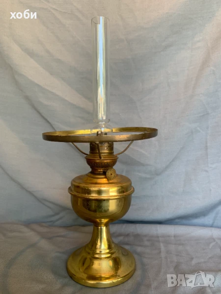 старинна газена лампа , снимка 1
