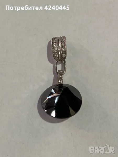 Сребърна висулка с оникс, снимка 1