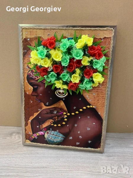 цветя изработени с глицеринов ароматен сапун и Българска роза , снимка 1