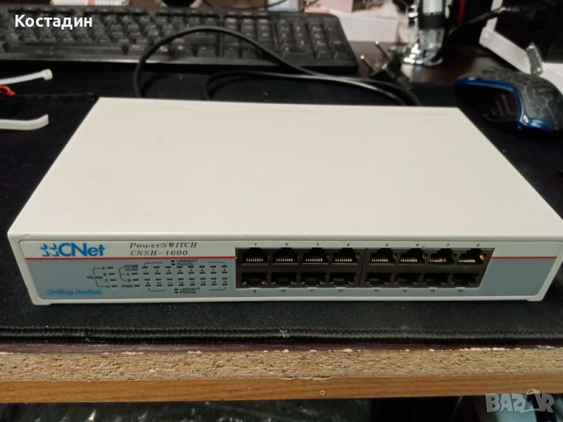 16 портов мрежов суич CNSH-1600 Cnet, снимка 1