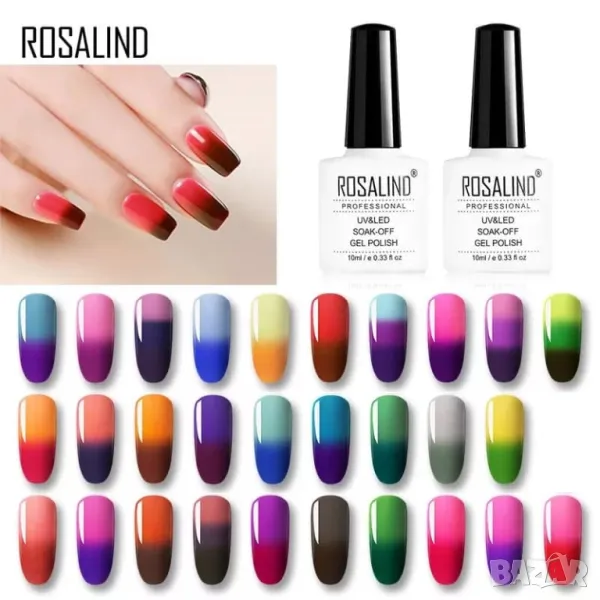  10мл ROSALIND Термо гел лак , снимка 1