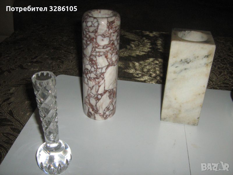 мраморна ваза -кръгла, снимка 1