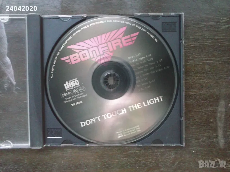 Bonfire – Don't Touch The Light матричен без обложки, снимка 1