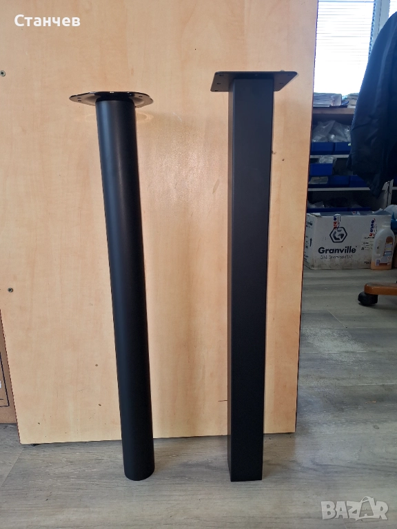 Крака за маси и бюра СУПЕРМАТ ЧЕРНИ, снимка 1