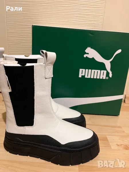 Боти Puma от естествена кожа, снимка 1