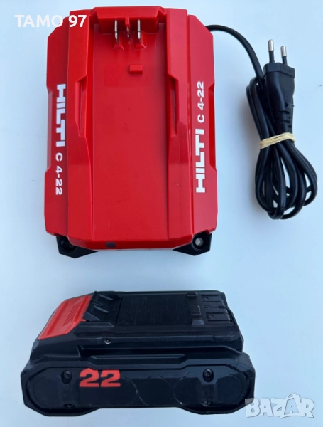 Hilti Nuron - Стартов комплект батерия B 22-55 и зарядно Hilti C 4-22, снимка 1