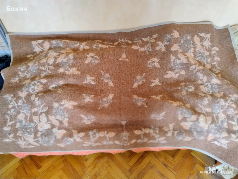 Запазено дебело одеяло, 100% вълна, 130/200 см, българско, без забележки, снимка 1