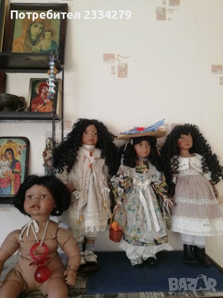 Порцеланови кукли, стари ръчно изработени, маркови. , снимка 1
