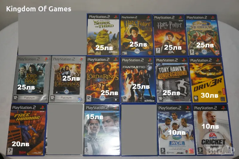 Игри за PS2 Shrek 3/Harry Potter/Lord Of The Rings/Fantastic Four/Driv3r/PES 08/Free Running, снимка 1