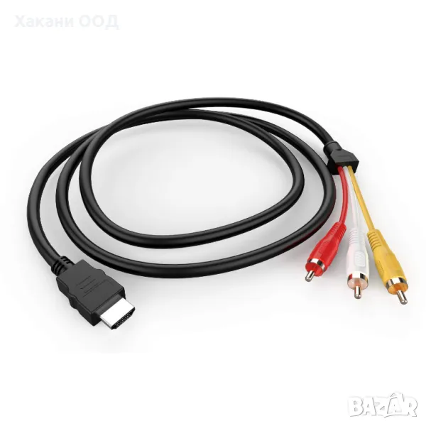 Кабел HDMI към 3 Чинча, снимка 1