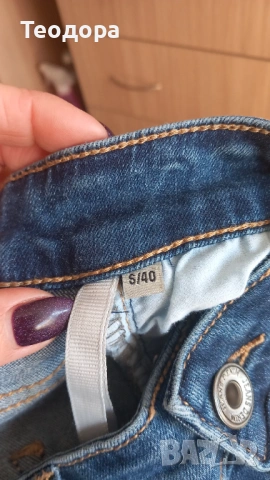 Дънки с пеперуди, снимка 4 - Дънки - 53655748