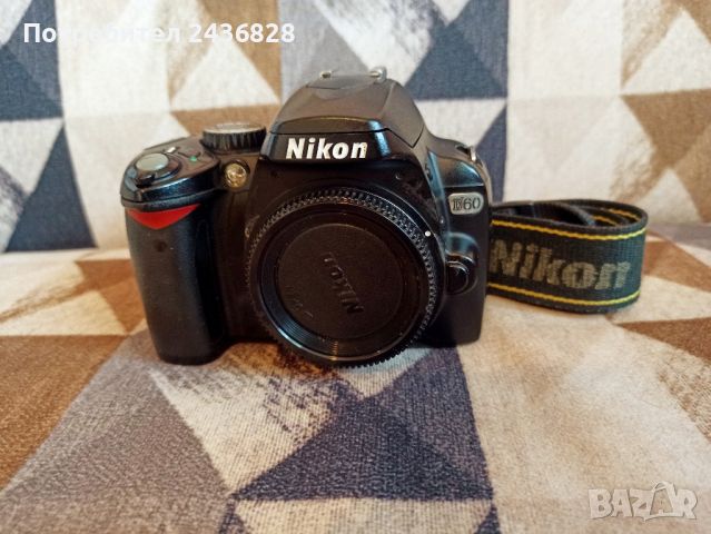 Nikon D60/тяло/, снимка 3 - Фотоапарати - 45505568
